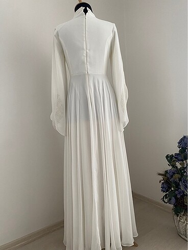 Beyaz elbise abiye - Görsel 11