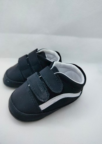 HelloBaby Siyah Erkek Bebek İlk Adım Ayakkabısı