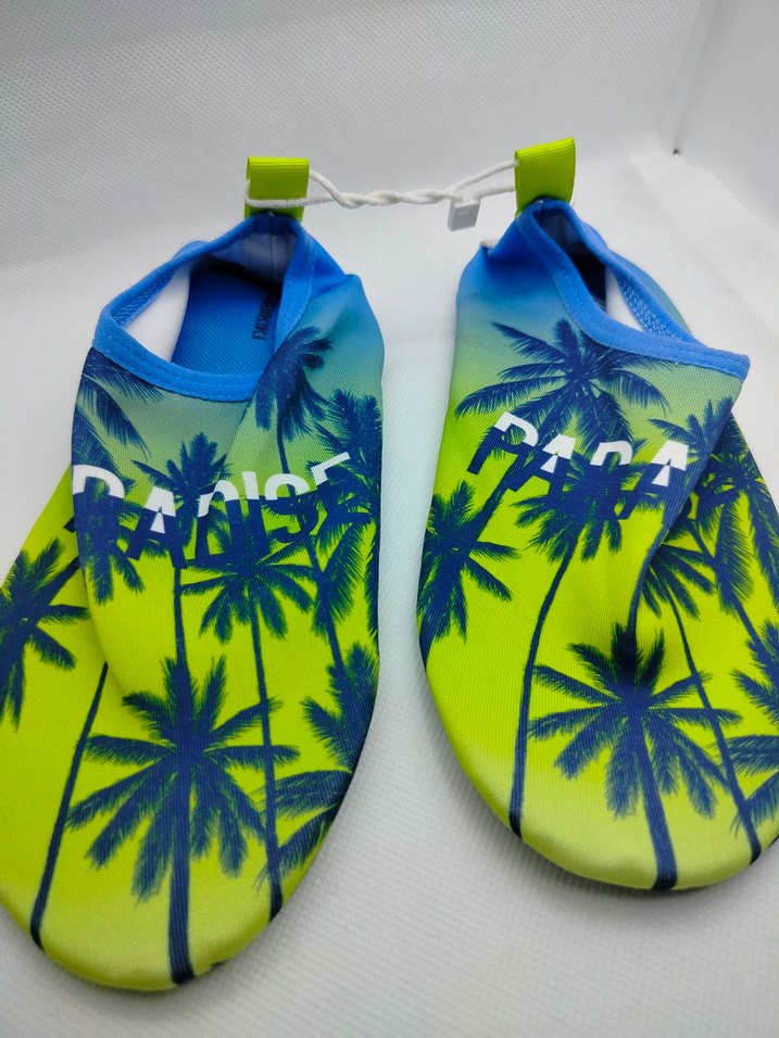 Erkek Çocuk Renkli Plaj Ayakkabısı Velcro - Görsel 3