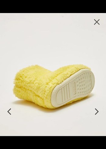 Çocuk Sarı Kürklü Sıcak Panduf - Görsel 3