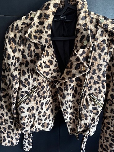 xs Beden camel Renk Zara Leoparlı Ceket