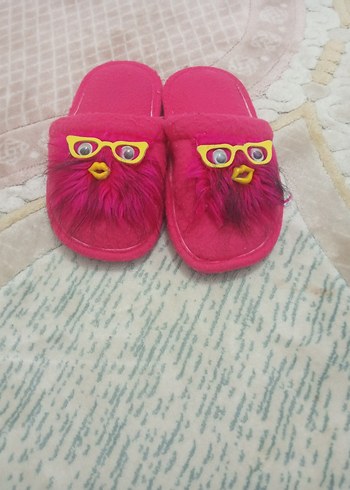 Kızlar için Renkli Pofuduk Ev Terliği - Görsel 4