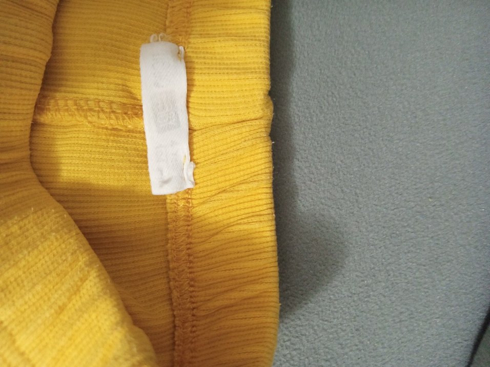 Sarı Kız Çocuk Tayt - Görsel 2