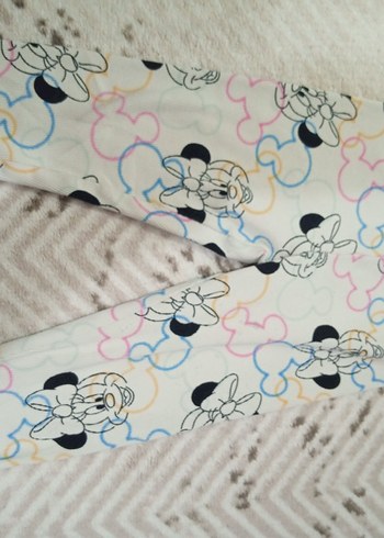 Kız Çocuk Baskılı Pastel Renkli Tayt - Görsel 2