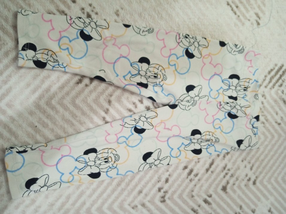 Kız Çocuk Baskılı Pastel Renkli Tayt - Görsel 2