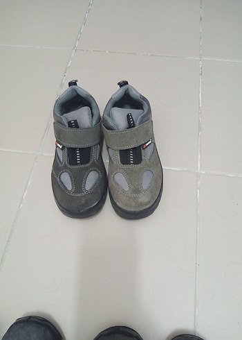 Gri Erkek Spor Ayakkabı Cırt Cırtlı - Görsel 2
