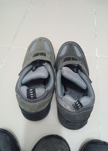 Gri Erkek Spor Ayakkabı Cırt Cırtlı - Görsel 5