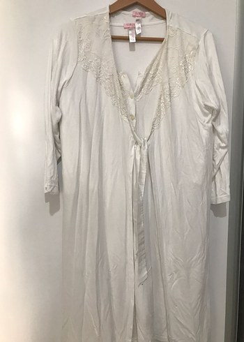 Uzun Kollu Bohem Vintage Kadın Sabahlık - Görsel 2