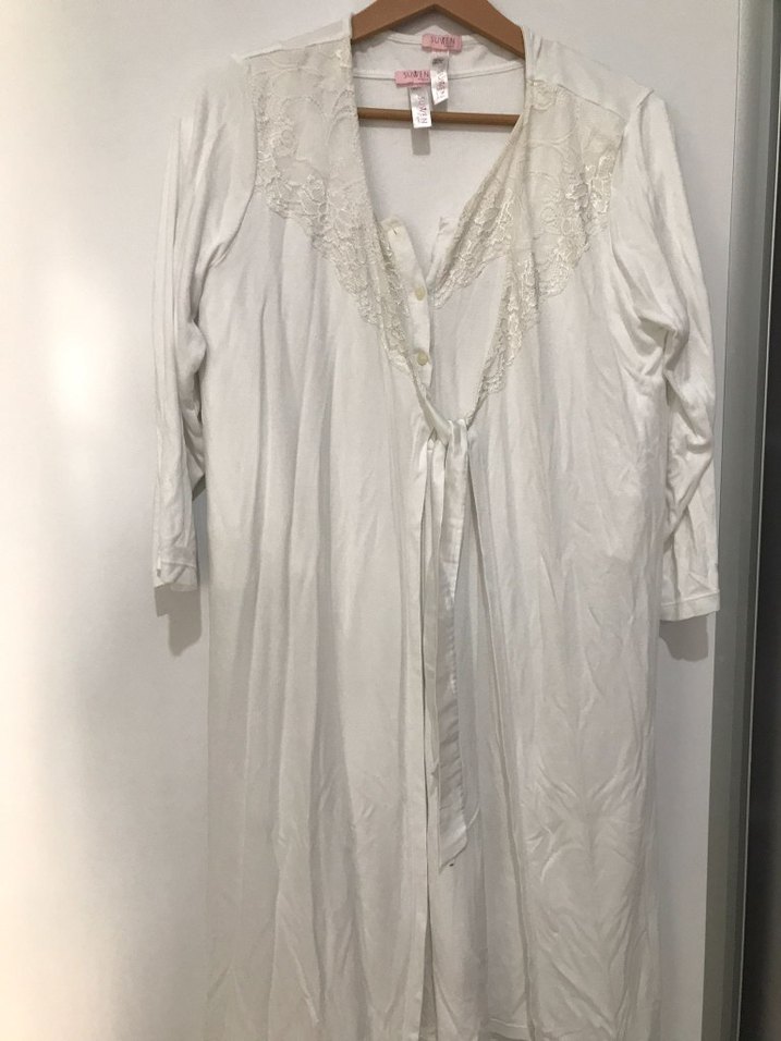 Uzun Kollu Bohem Vintage Kadın Sabahlık - Görsel 2