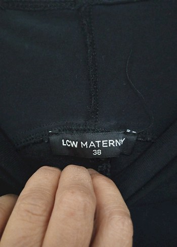 Siyah Kemerli Hamile Kot Pantolon - Görsel 4