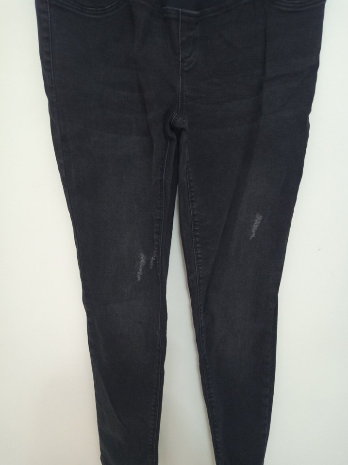 Siyah Kemerli Hamile Kot Pantolon - Görsel 2