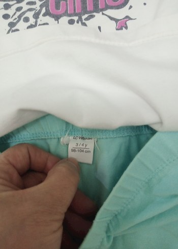 Kız Çocuk Baskılı Pamuklu Takım - Görsel 3