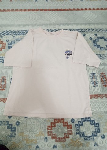 çocuk Beyaz Pamuklu Kısa Kollu Tişört - Görsel 3