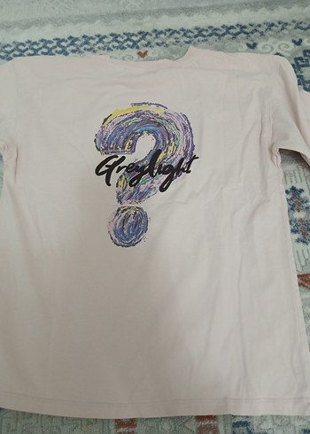 çocuk Beyaz Pamuklu Kısa Kollu Tişört - Görsel 4