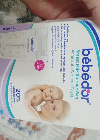 Bebedt Anne Sütü Saklama Poşeti 200 ml - Görsel 2