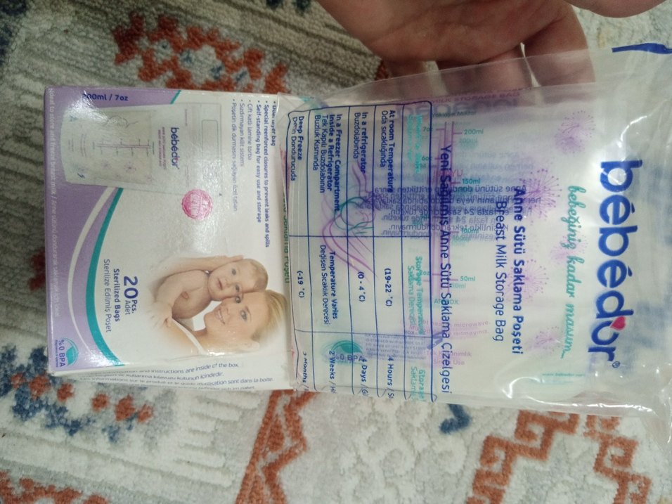 Bebedt Anne Sütü Saklama Poşeti 200 ml - Görsel 4