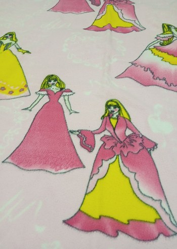 Renkli Baskılı Pembe Çocuk Battaniyesi - Görsel 4