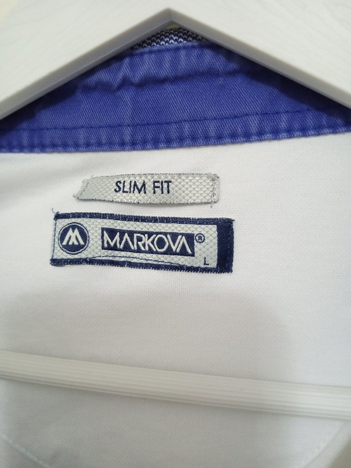 Düğmeli Beyaz Kısa Kollu Erkek Polo Tişört - Görsel 2