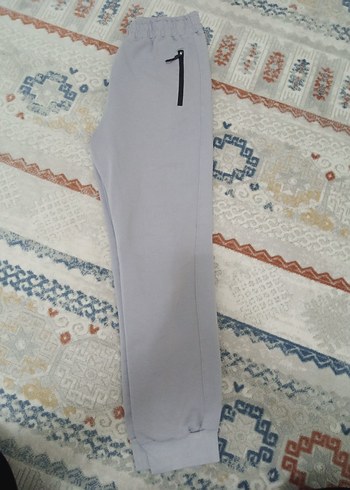 Gri Fermuarlı Rahat Kesim çocuk eşofman - Görsel 3