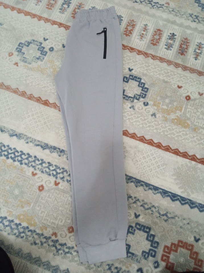 Gri Fermuarlı Rahat Kesim çocuk eşofman - Görsel 3