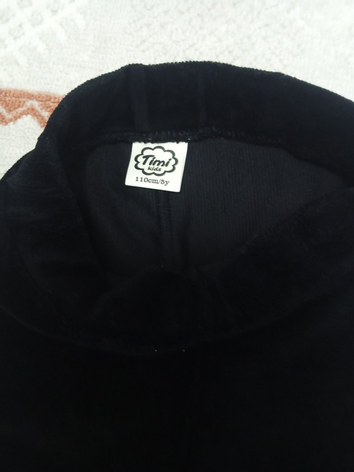 Siyah Kız Çocuk Tayt Fitted Kesim - Görsel 4