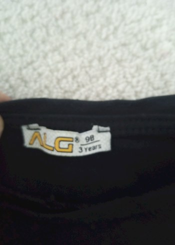 Renkli Baskılı Siyah Kız Tişörtü - Görsel 6