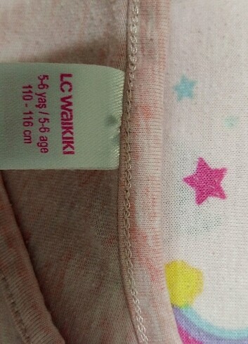 6 Yaş Beden çeşitli Renk Çocuk pijama takımı 