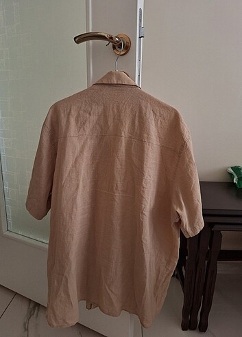 m Beden camel Renk ZARA DÖKÜMLÜ GÖMLEK