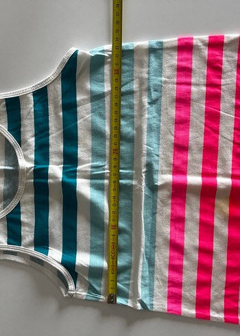 Gri Beyaz Çizgili Çocuk Atlet - Görsel 17