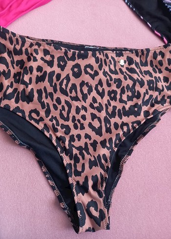 l Beden pembe Renk Penti 3 Adet Bikini Altı