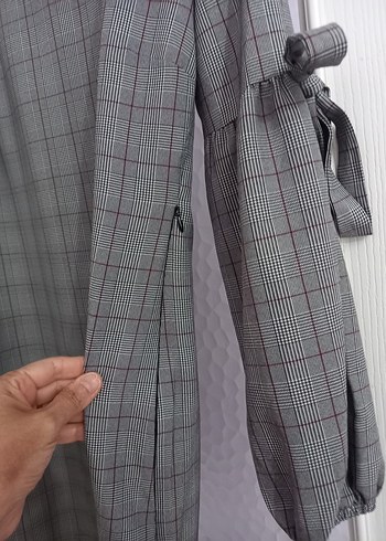 Kolları Fiyonk Detaylı Ofis Elbisesi - Görsel 5