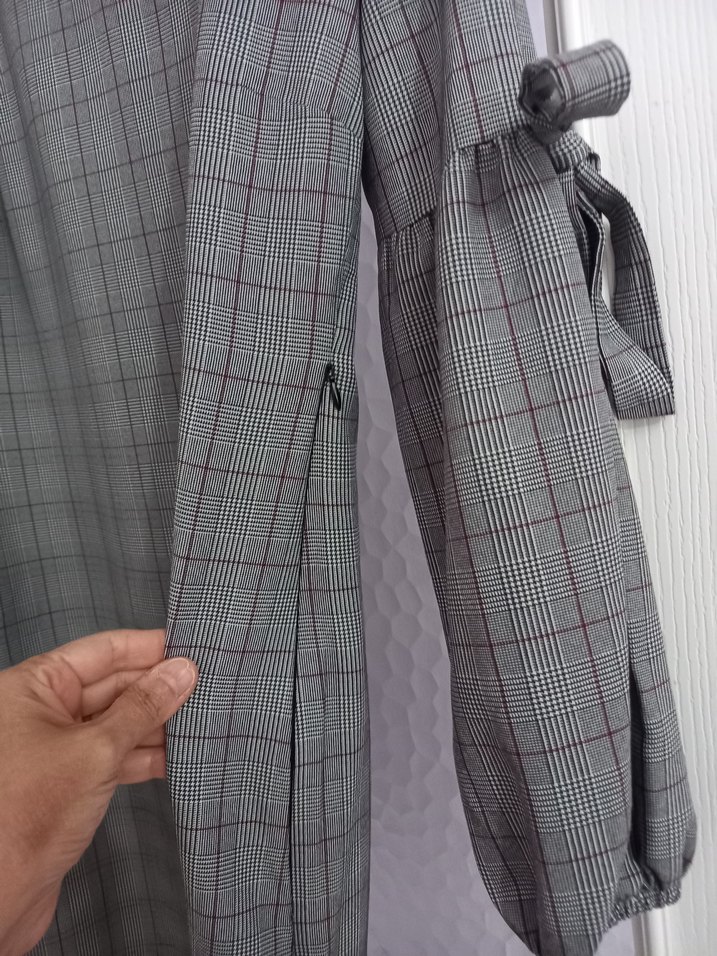 Kolları Fiyonk Detaylı Ofis Elbisesi - Görsel 5