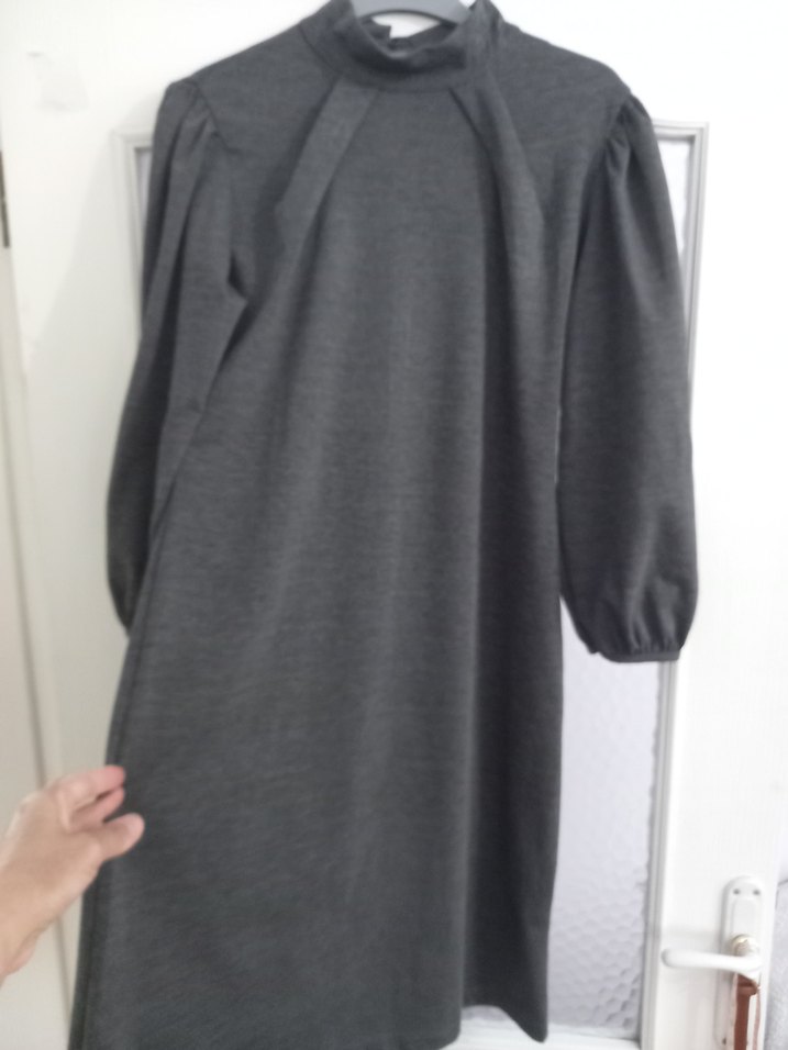 Kışlık Ofis Stili Elbise - Görsel 4