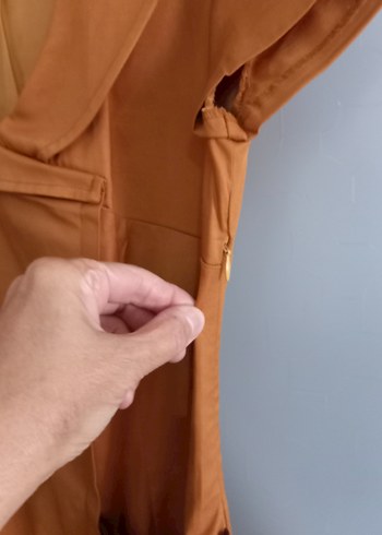 Niff Marka Kemer Detaylı Kumaş Ofis Elbisesi - Görsel 5