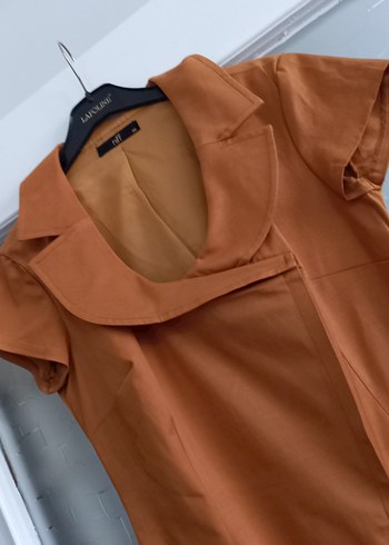 Niff Marka Kemer Detaylı Kumaş Ofis Elbisesi - Görsel 4