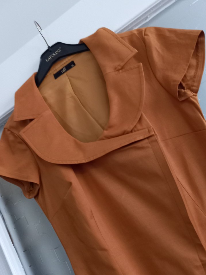 Niff Marka Kemer Detaylı Kumaş Ofis Elbisesi - Görsel 4