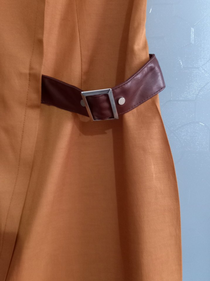 Niff Marka Kemer Detaylı Kumaş Ofis Elbisesi - Görsel 2