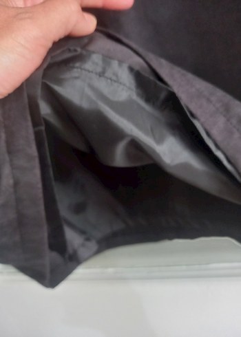 LC Waikiki Marka Süet Antrasit Elbise - Görsel 4