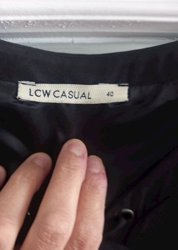 LC Waikiki Marka Süet Antrasit Elbise - Görsel 7