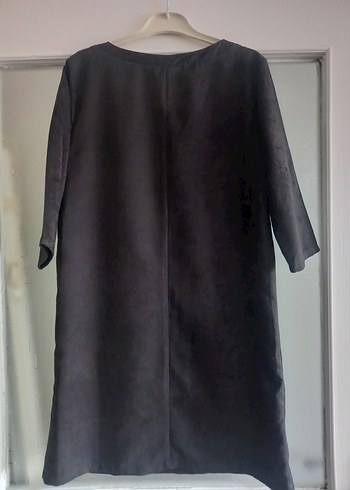 LC Waikiki Marka Süet Antrasit Elbise - Görsel 3