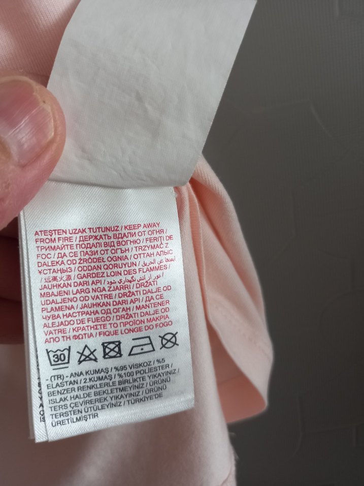 Kolları Karpuz Kol Tül Penye T-sihirt - Görsel 4