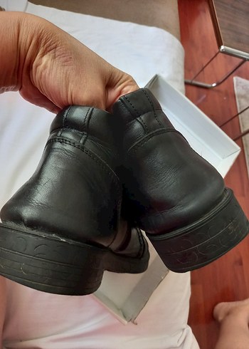 41 Beden siyah Renk Punto Marka Fermuarlı Erkek Botu