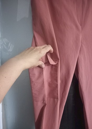 Somon Rengi Yazlık Kargo Pantolon - Görsel 3