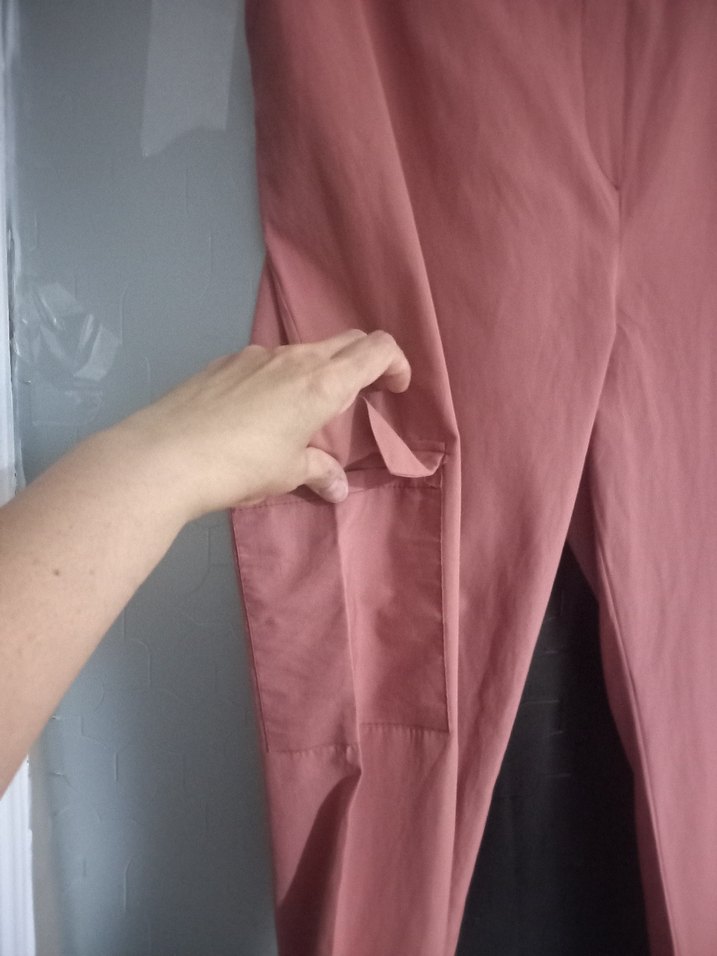 Somon Rengi Yazlık Kargo Pantolon - Görsel 3