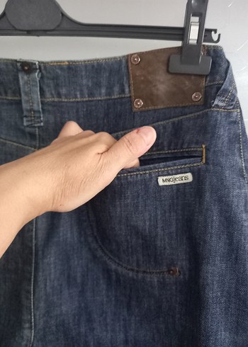 Mango Marka Kısa Jean Etek - Görsel 7