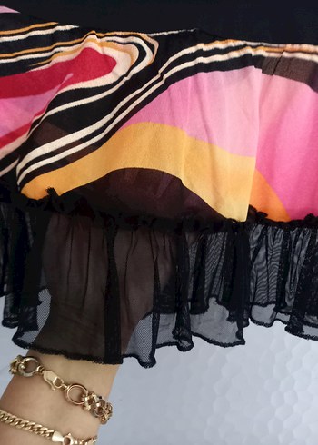 Volanlı Mini Plaj Etek - Görsel 2