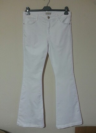 LC Waikiki ispanyol paça beyaz pantolon