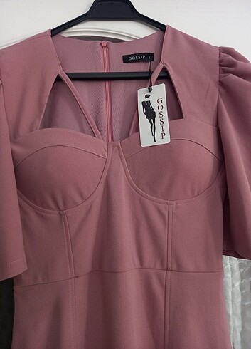 l Beden pembe Renk Trend Collection Marka Abiye Elbise