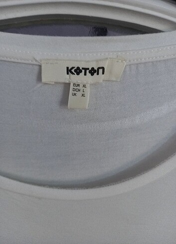 Koton Koton Marka Penye T-sihirt