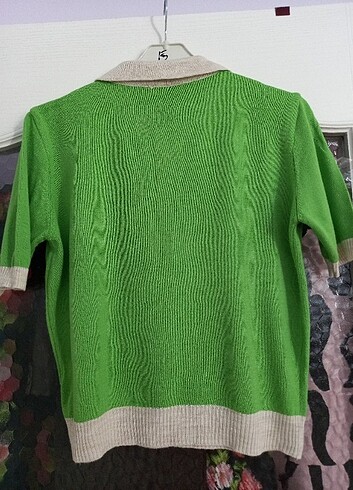 m Beden yeşil Renk Trend Collection Triko Bluz